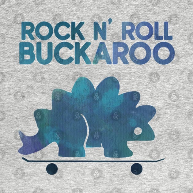 rock n roll buckaroo dinosaur by goblinbabe